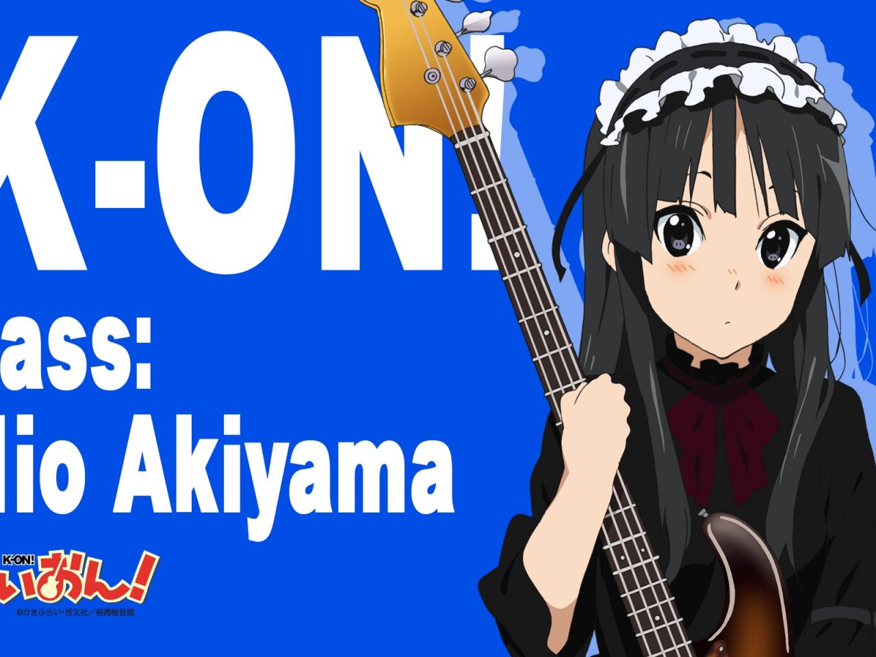 обои K-On! - Bass: Mio Akyama фото