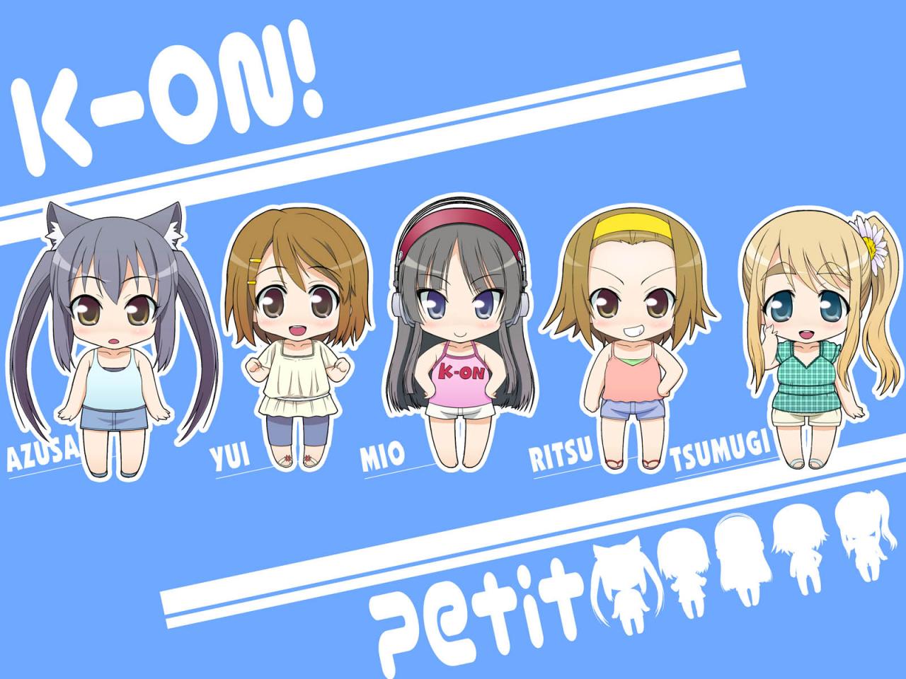 обои K-On! - Chibi girls фото