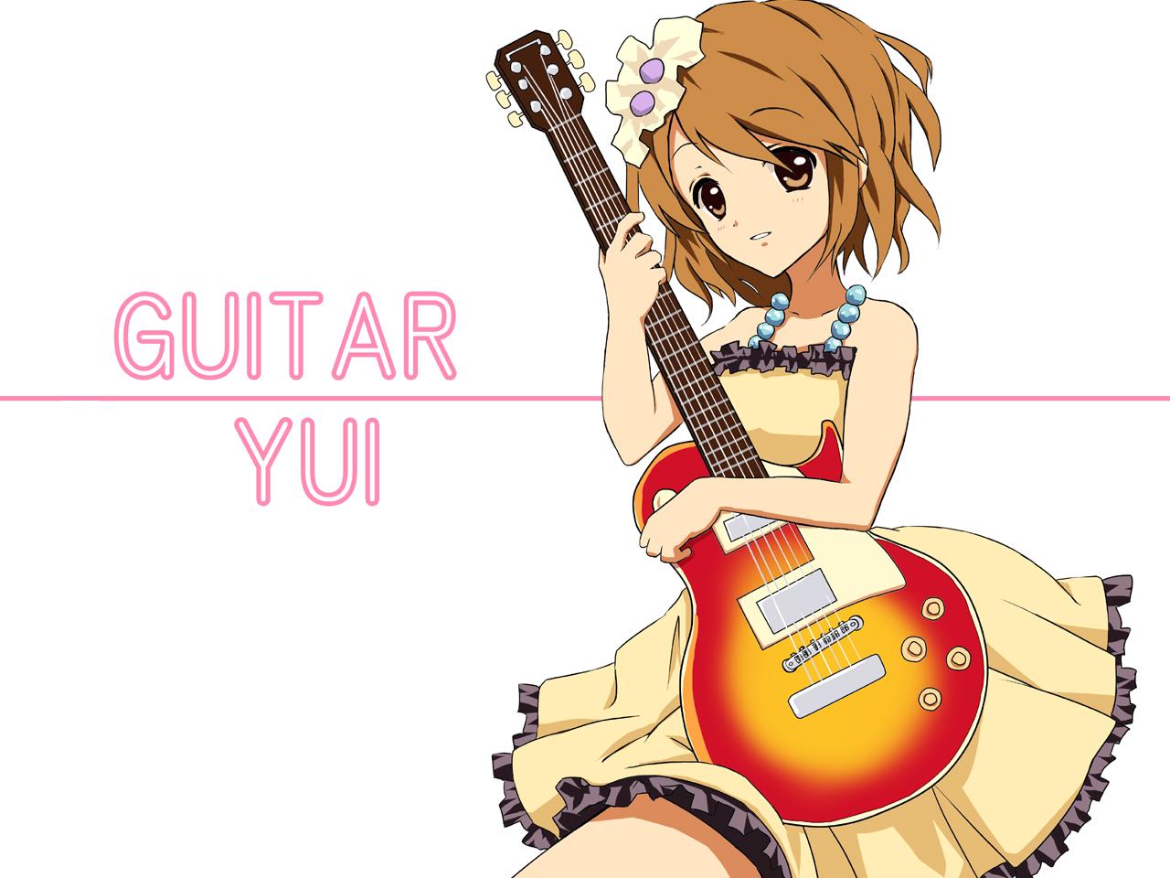 обои K-On! - Hiraswsa Yui: Guitar фото