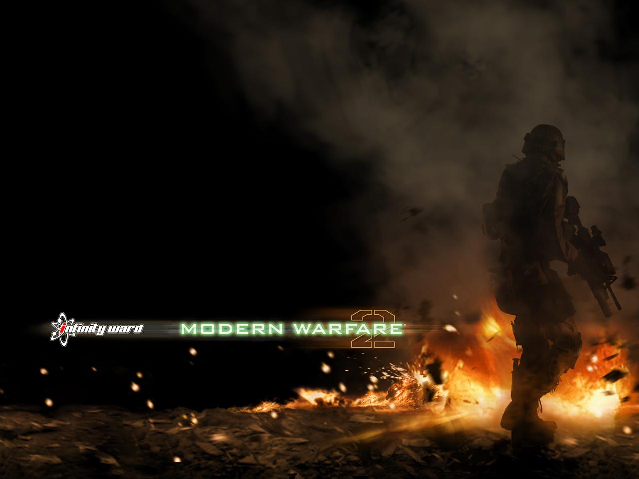 обои Modern Warfare 2 взрыв гранаты фото