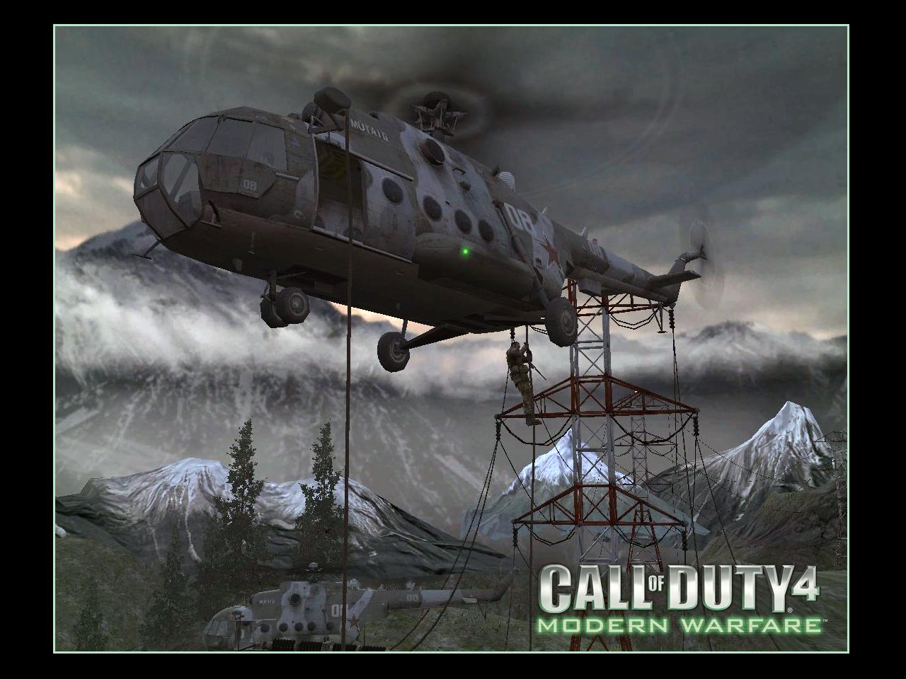 обои Modern Warfare Спуск дисантников фото