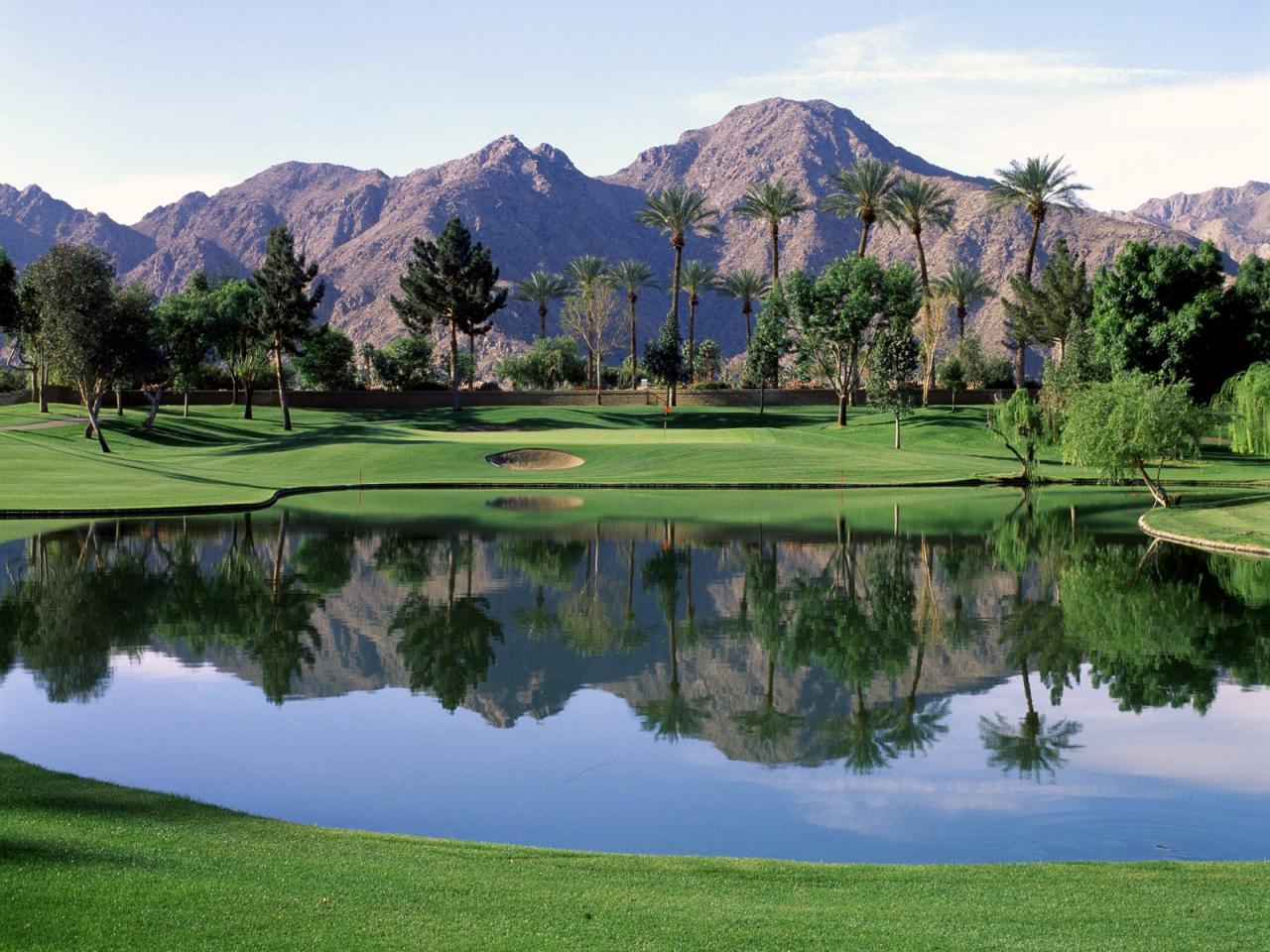 обои 7th Hole,   Indian Wells Resort,   California фото