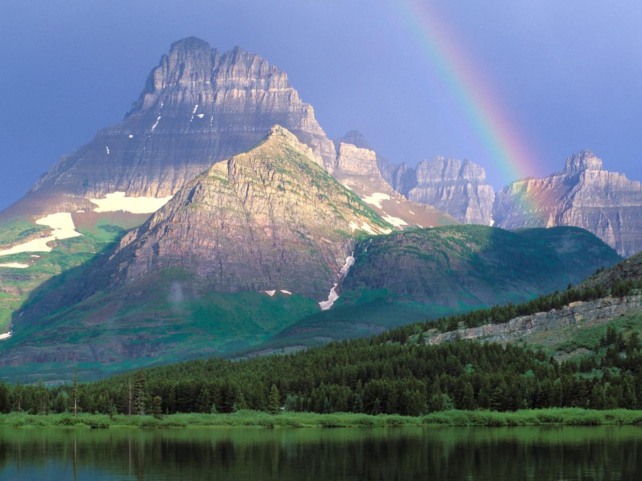 обои Swiftcurrent Lake,   Glacier National Park,   Montana фото