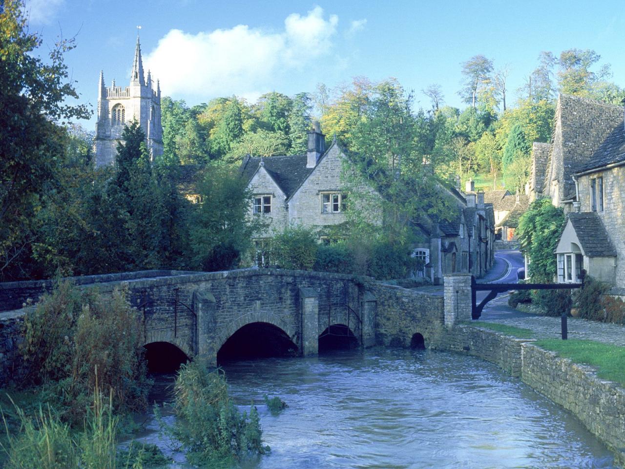 обои Castle Combe,   Cotswolds,   England фото