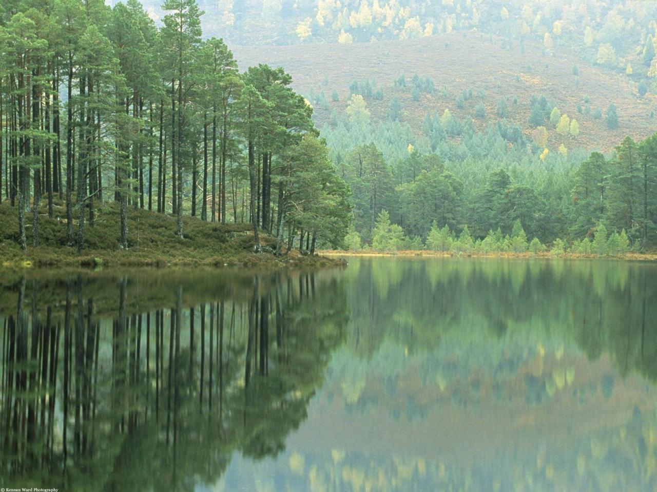 обои Loch An Eilein,   Scotland фото
