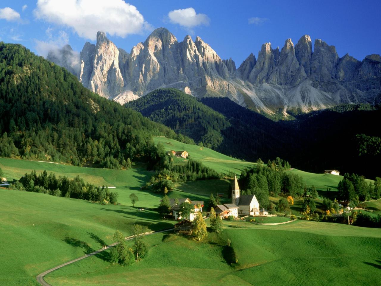 обои Val di Funes,   Dolomites,   Italy фото