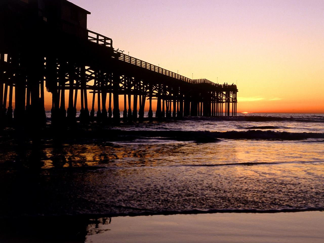 обои Crystal Pier,   San Diego,   California фото