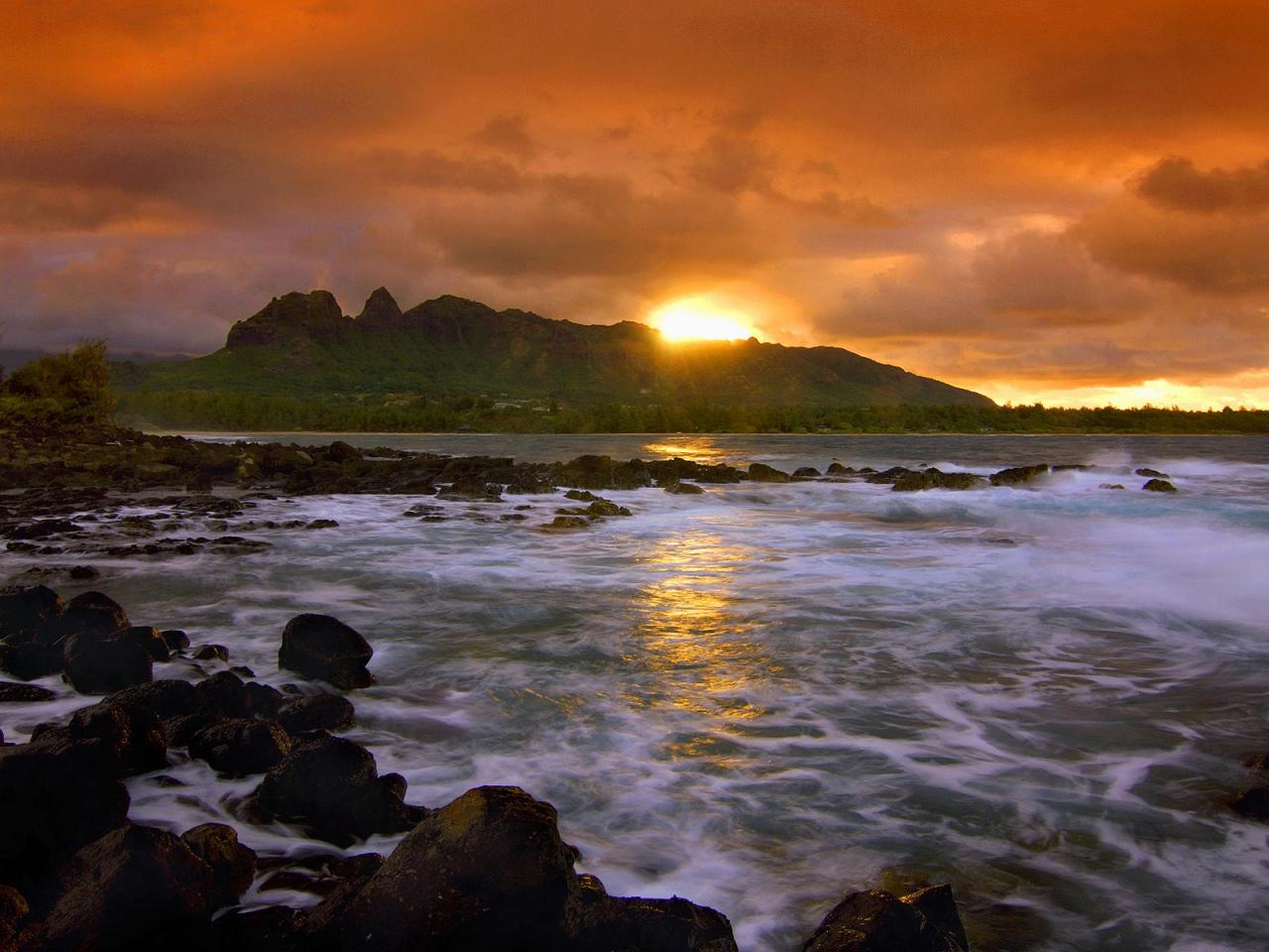 обои Island Seascape,   Kauai,   Hawaii фото