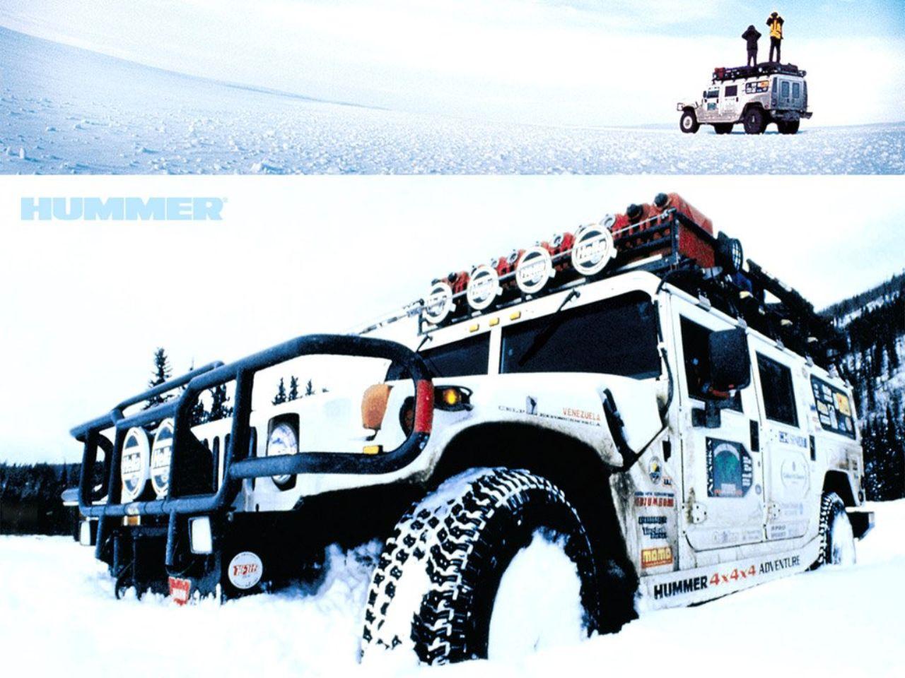 обои Белый hummer 4x4 фото