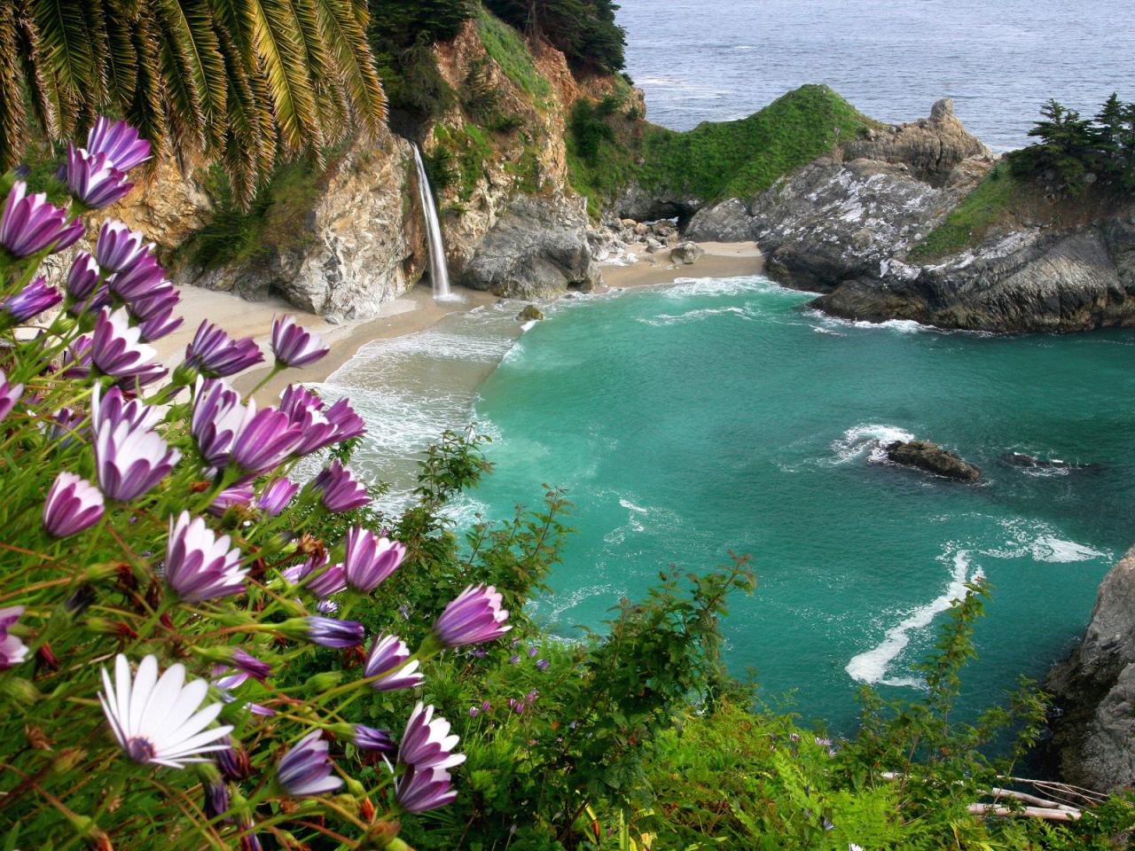 обои McWay Falls,   Julia Pfeiffer Burns State Park,   Near Big Sur,   California фото