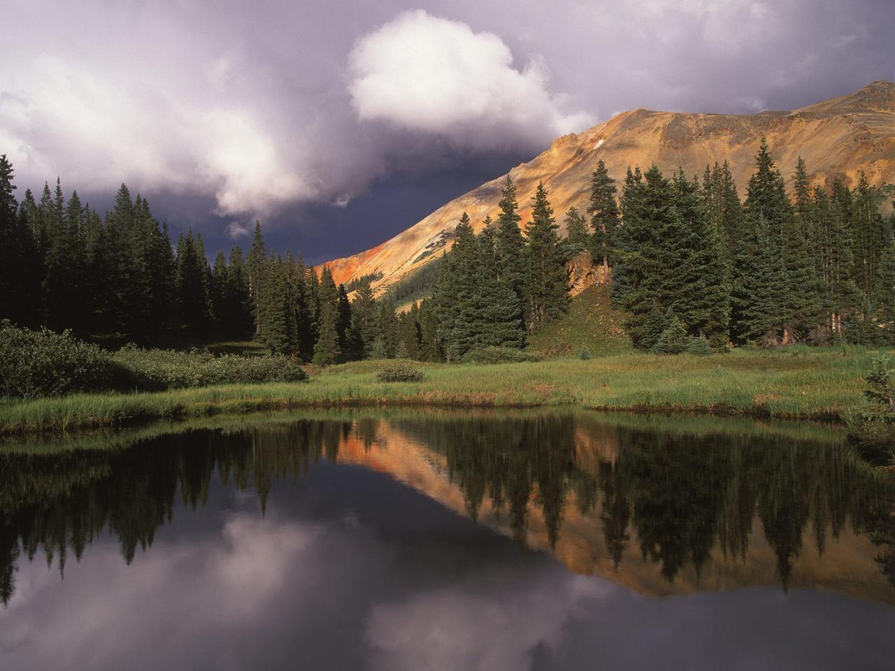 обои Red Mountain,   Uncompahgre National Forest,   Colorado фото