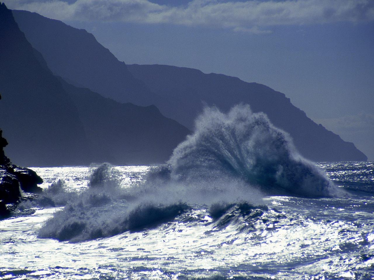 обои Big Wave,   Kauai,   Hawaii фото