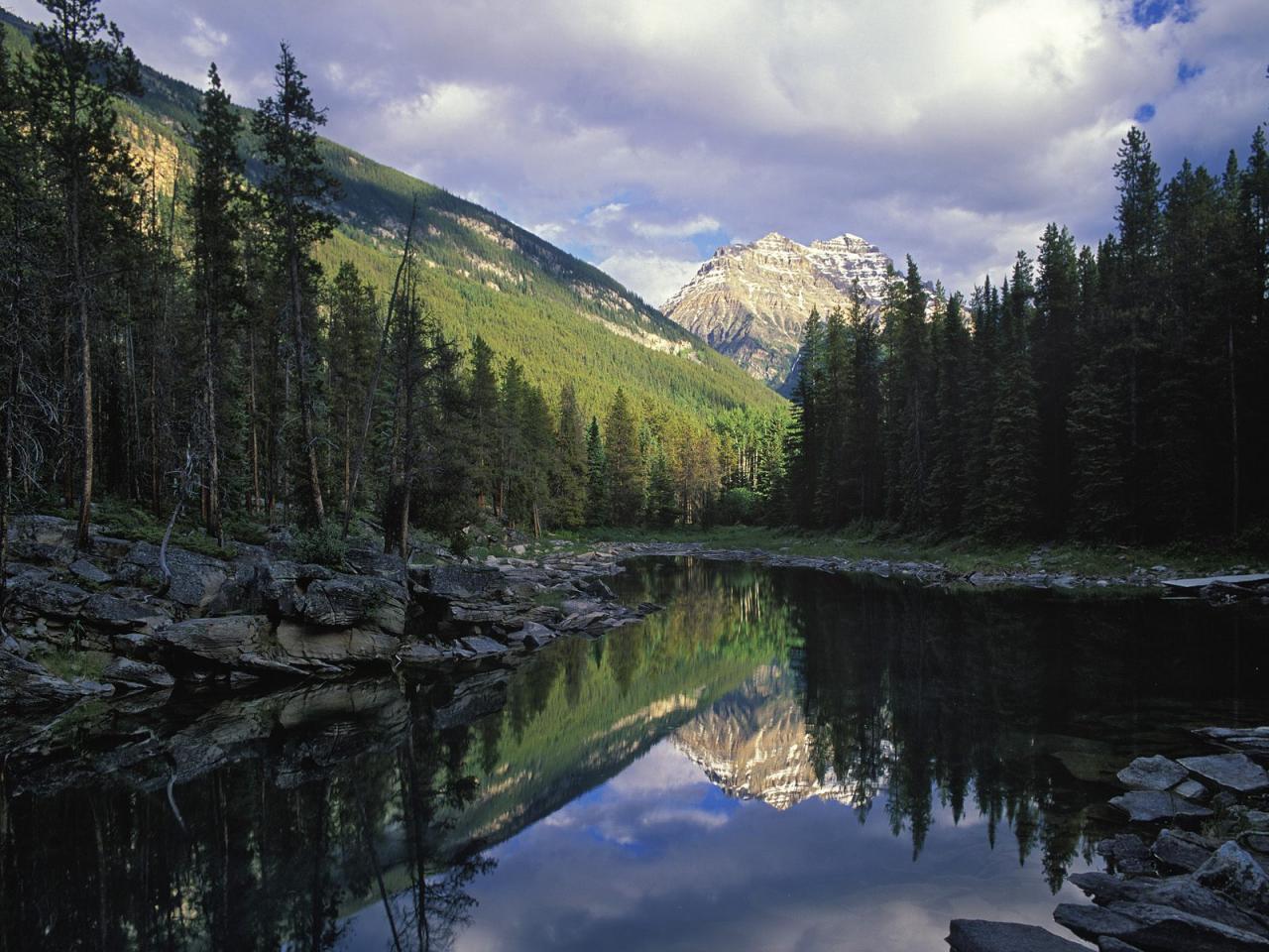 обои Horseshoe Lake,   Jasper National Park,   Canada фото