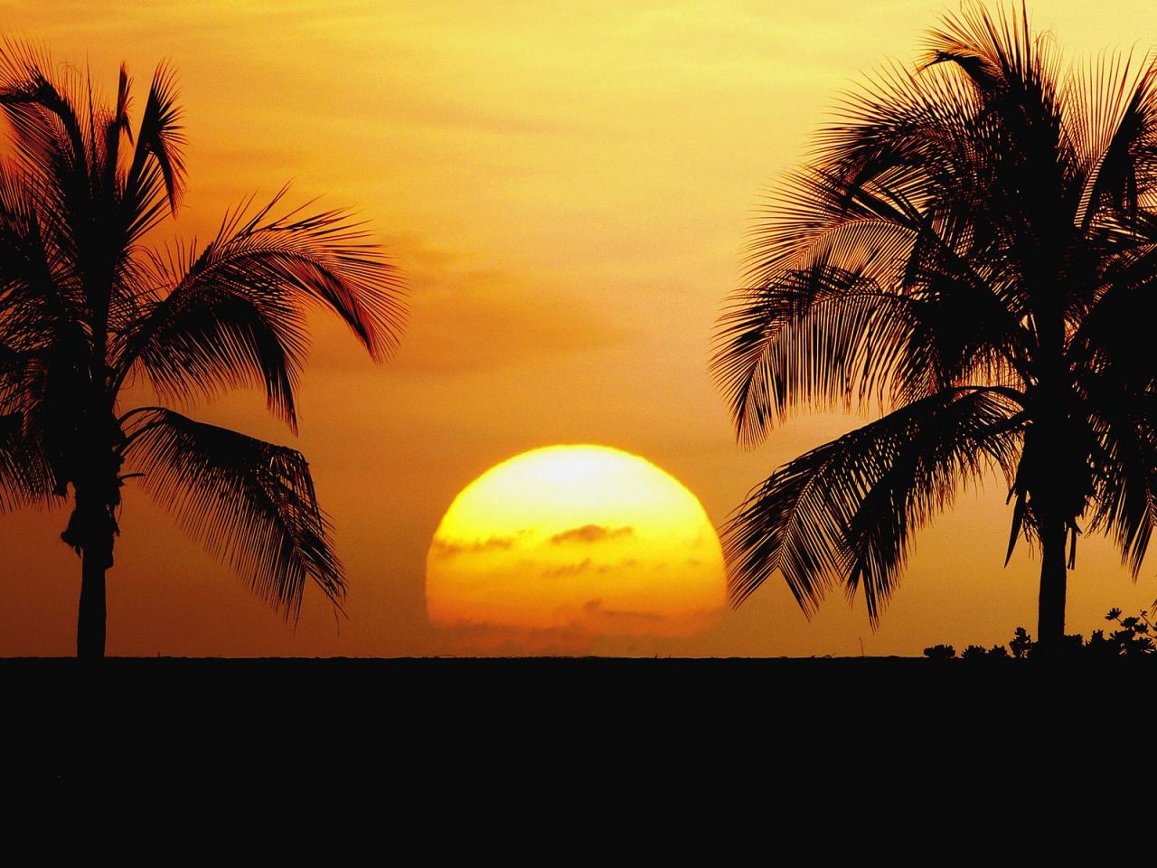 обои Old Airport Beach Park at Sunset,   Kailua-Kona,   Hawaii фото