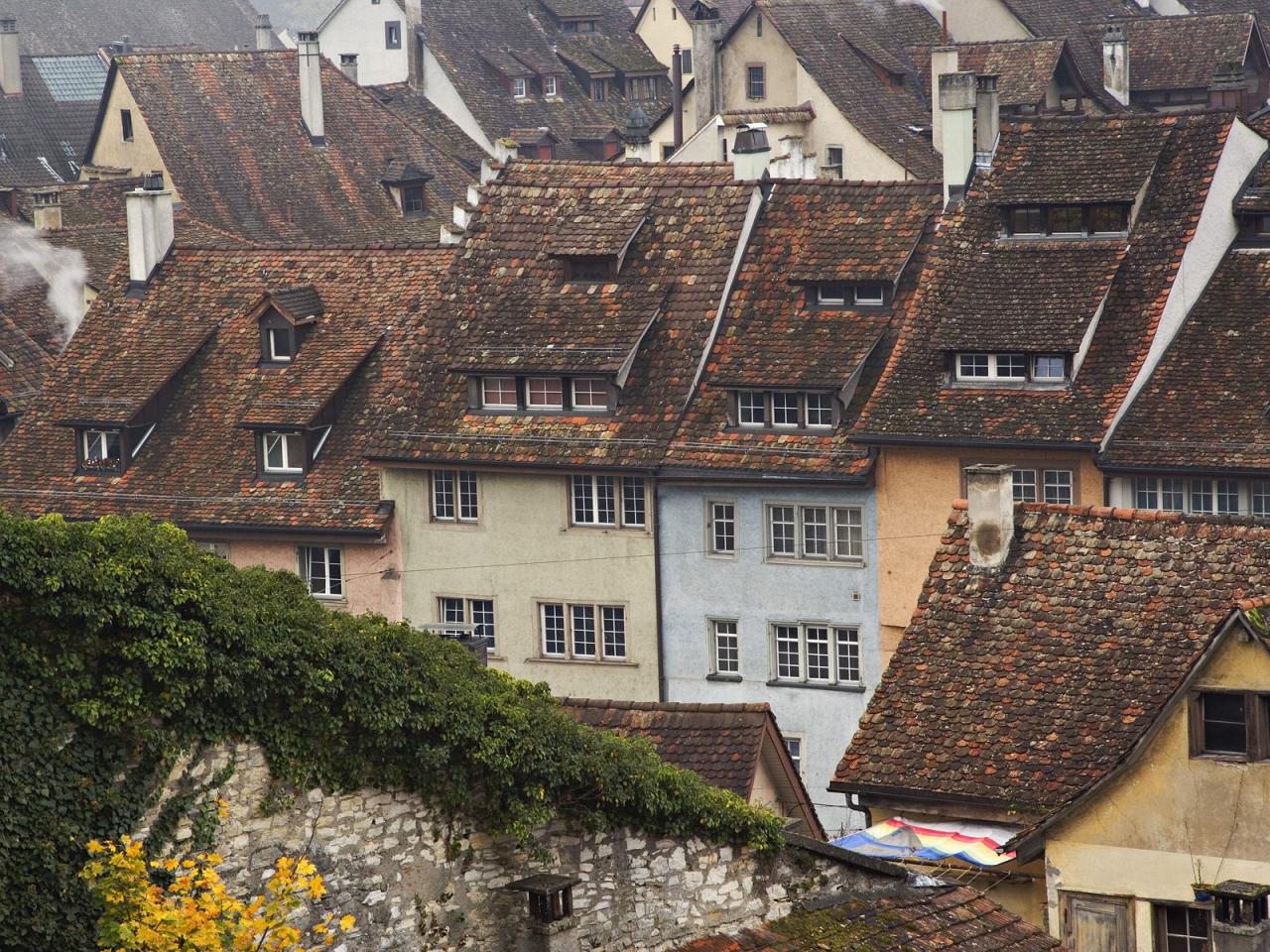 обои Rooftop View,   Schaffhausen,   Switzerland фото