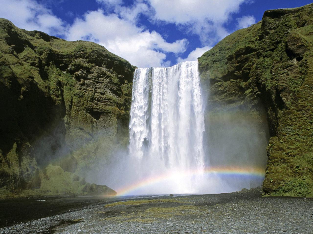 обои Skogafoss Waterfall,   Iceland фото