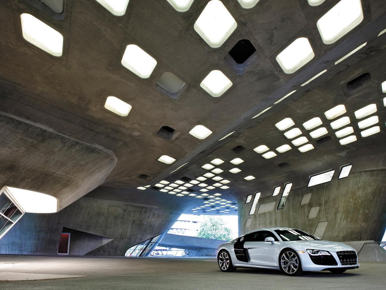 обои Audi R8 white фото