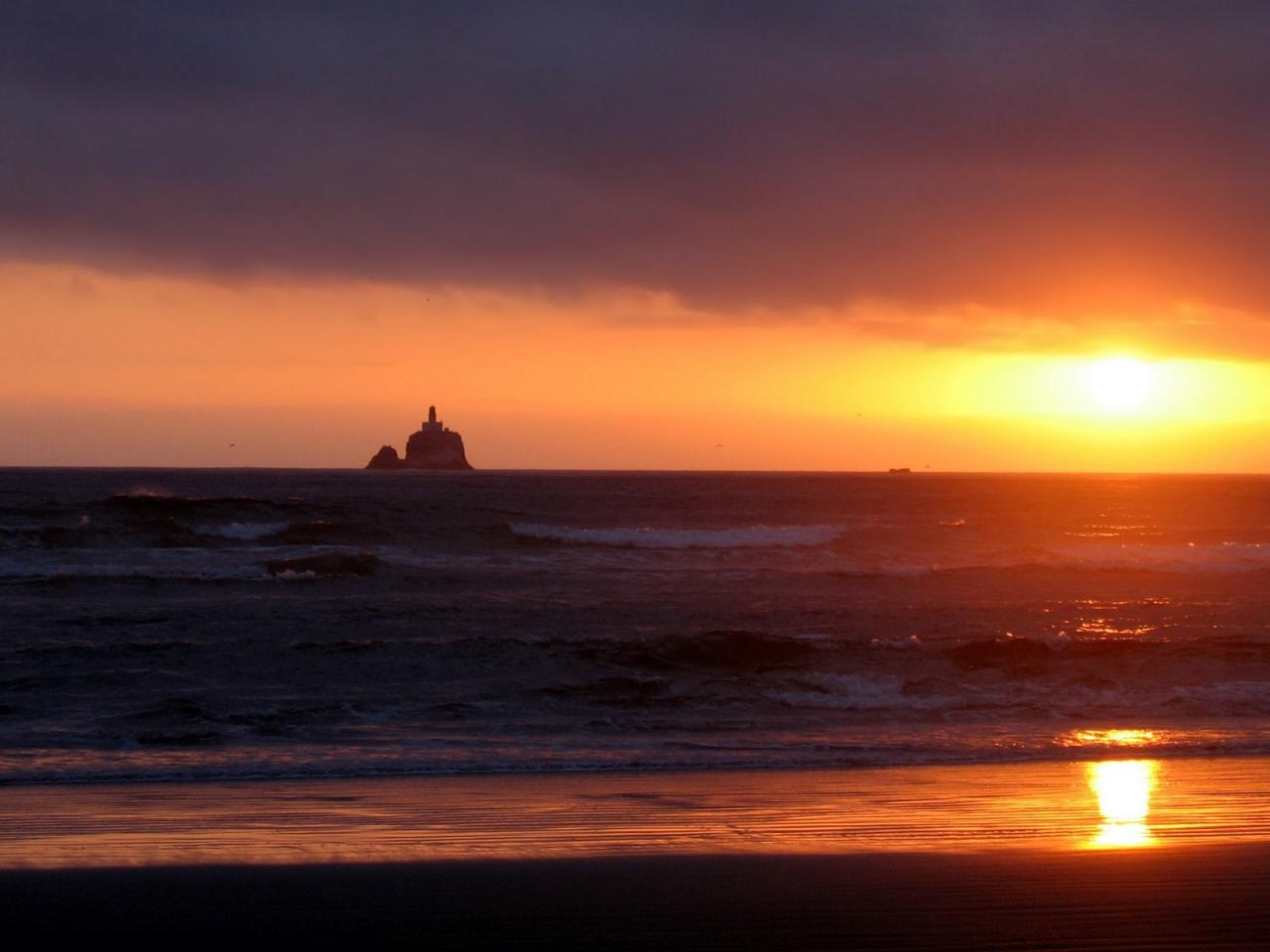 обои Sea sunset фото