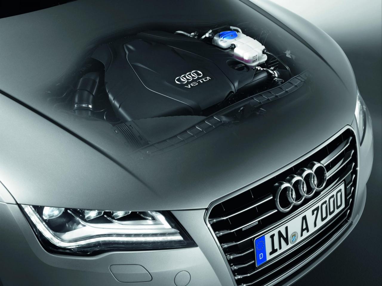 обои 2011 Audi A7 мотор фото