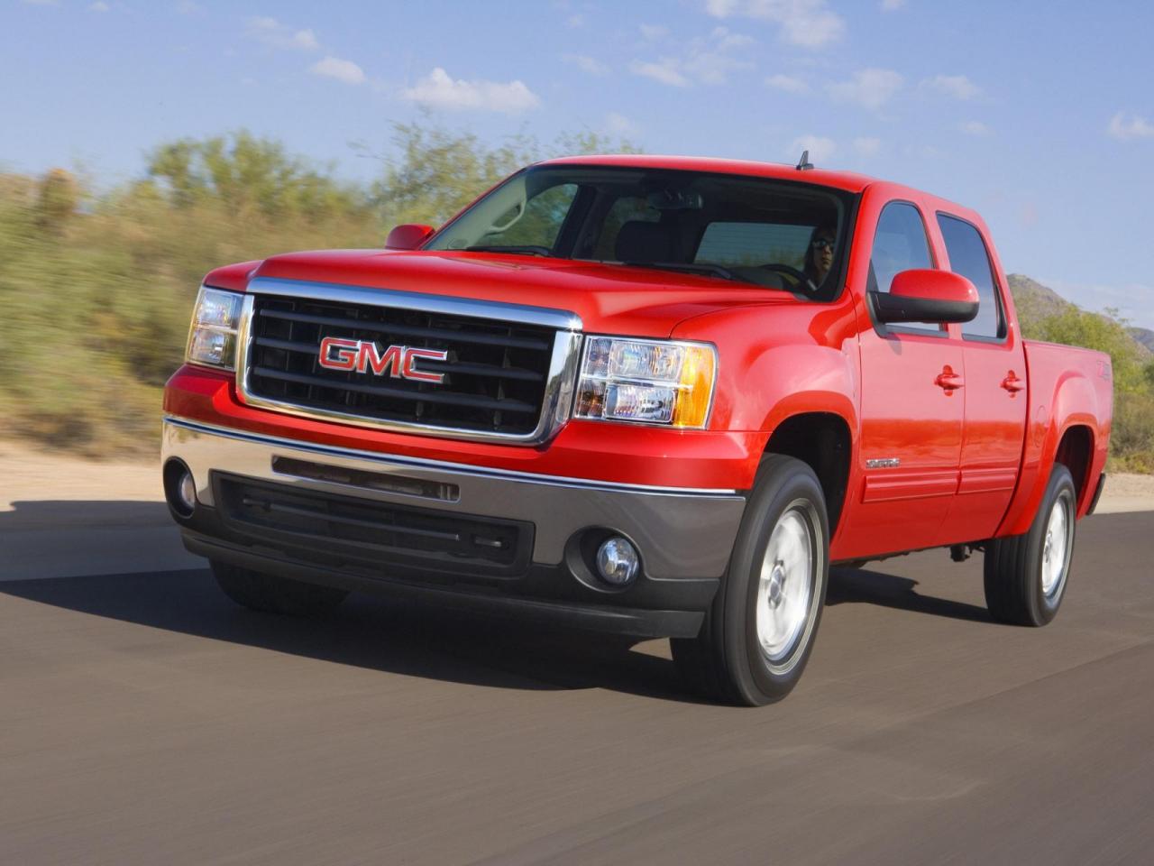 обои 2011 GMC Sierra 1500 красный фото