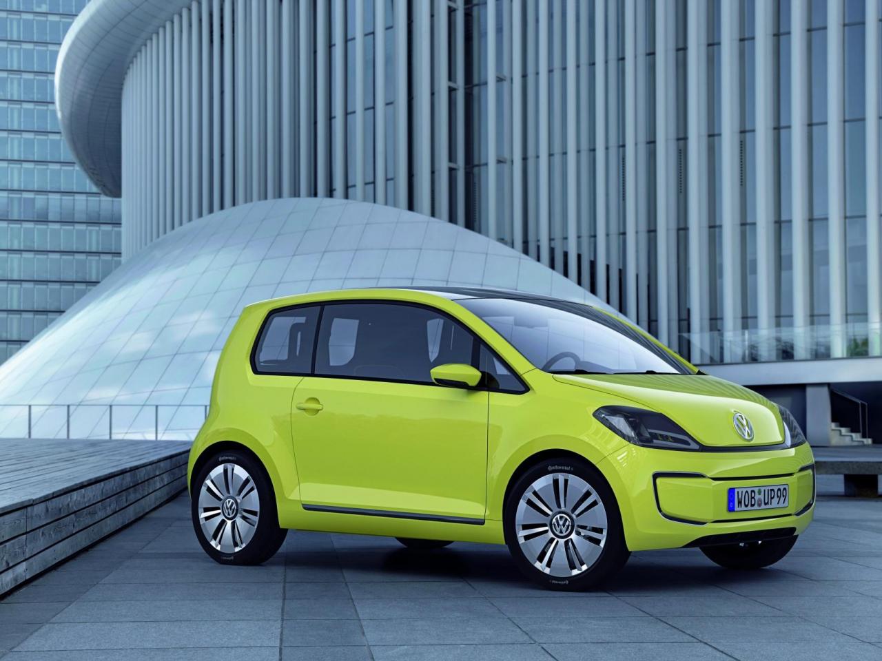 обои 2010 Volkswagen E-Up Concept боком купол фото