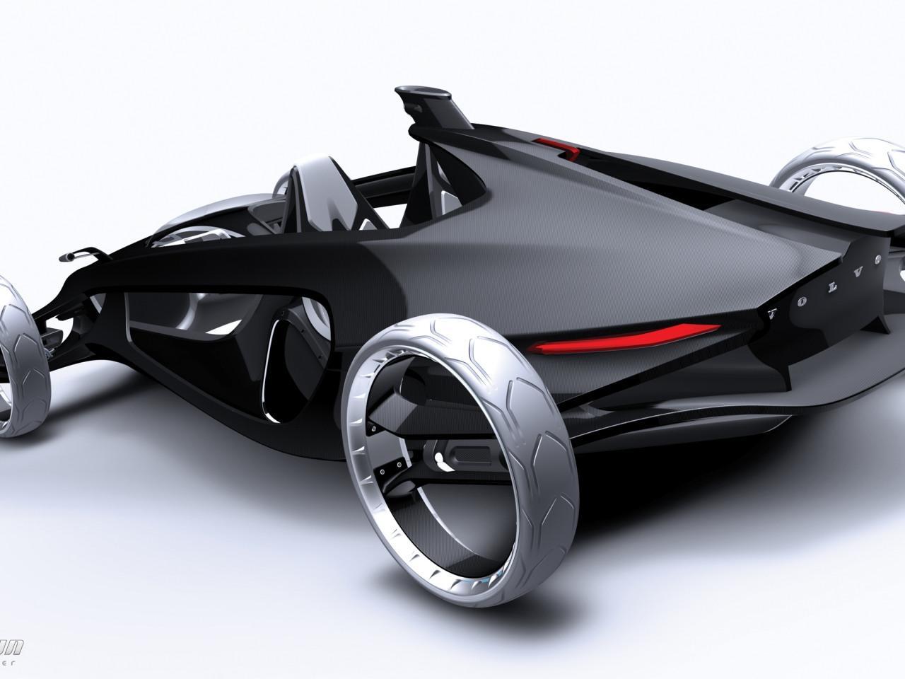 обои 2011 Volvo Air Motion Concept сзади фото