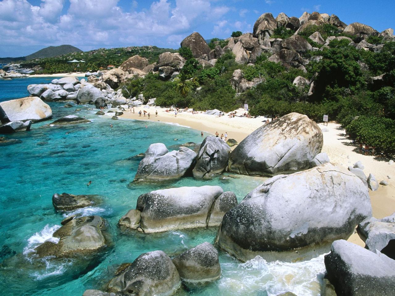 обои The Baths, Virgin Gorda Island, British Virgin Islands, West Indies очень красиво фото