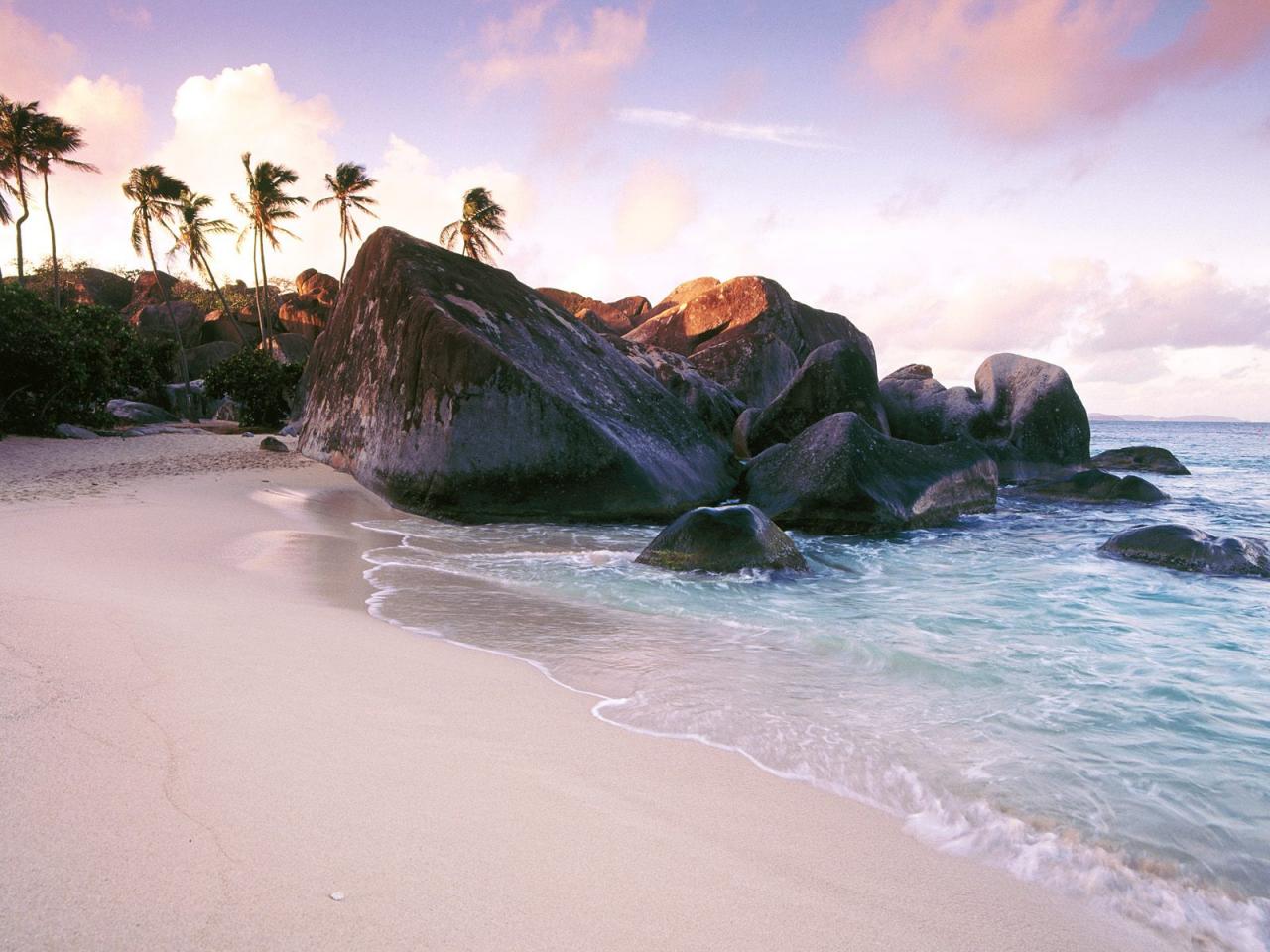 обои Virgin Gorda Island at Sunset, British Virgin Islands, West Indies очень красиво фото