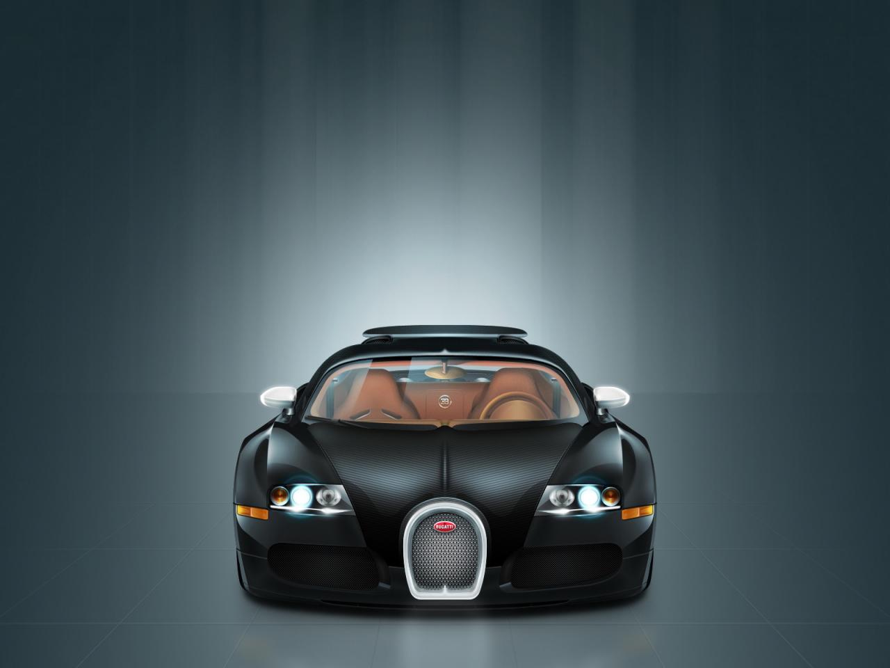 обои Bugatti Veyron Sang Noir 2008 Эксклюзивный фото