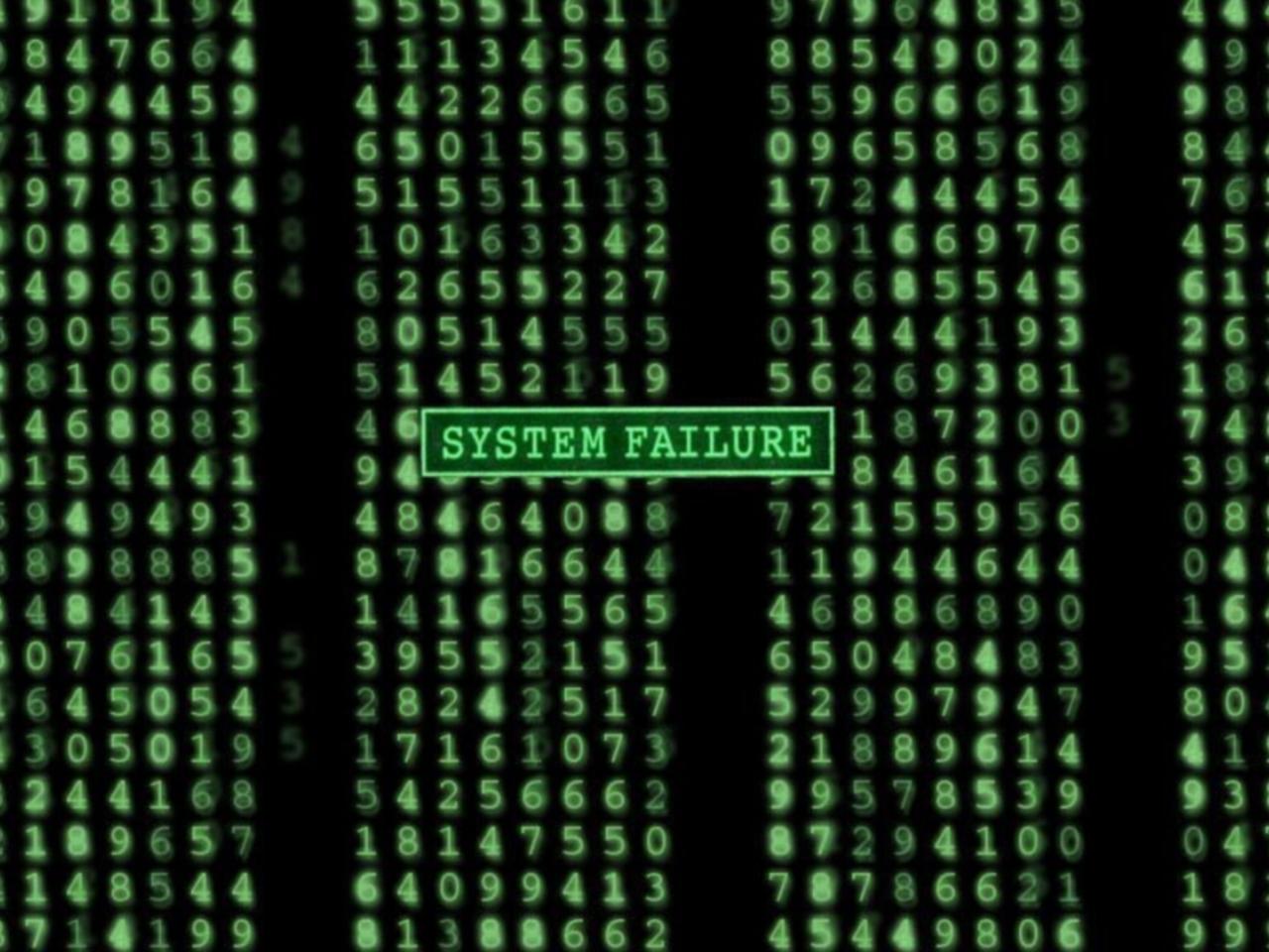 обои Надпись System Failure фото