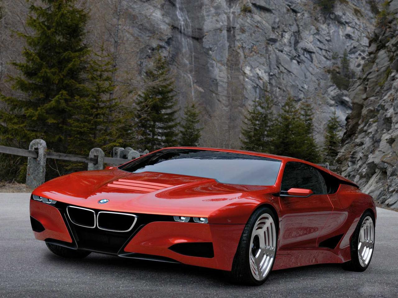 обои BMW M1 Hommage Concept 2008 в ущелье фото