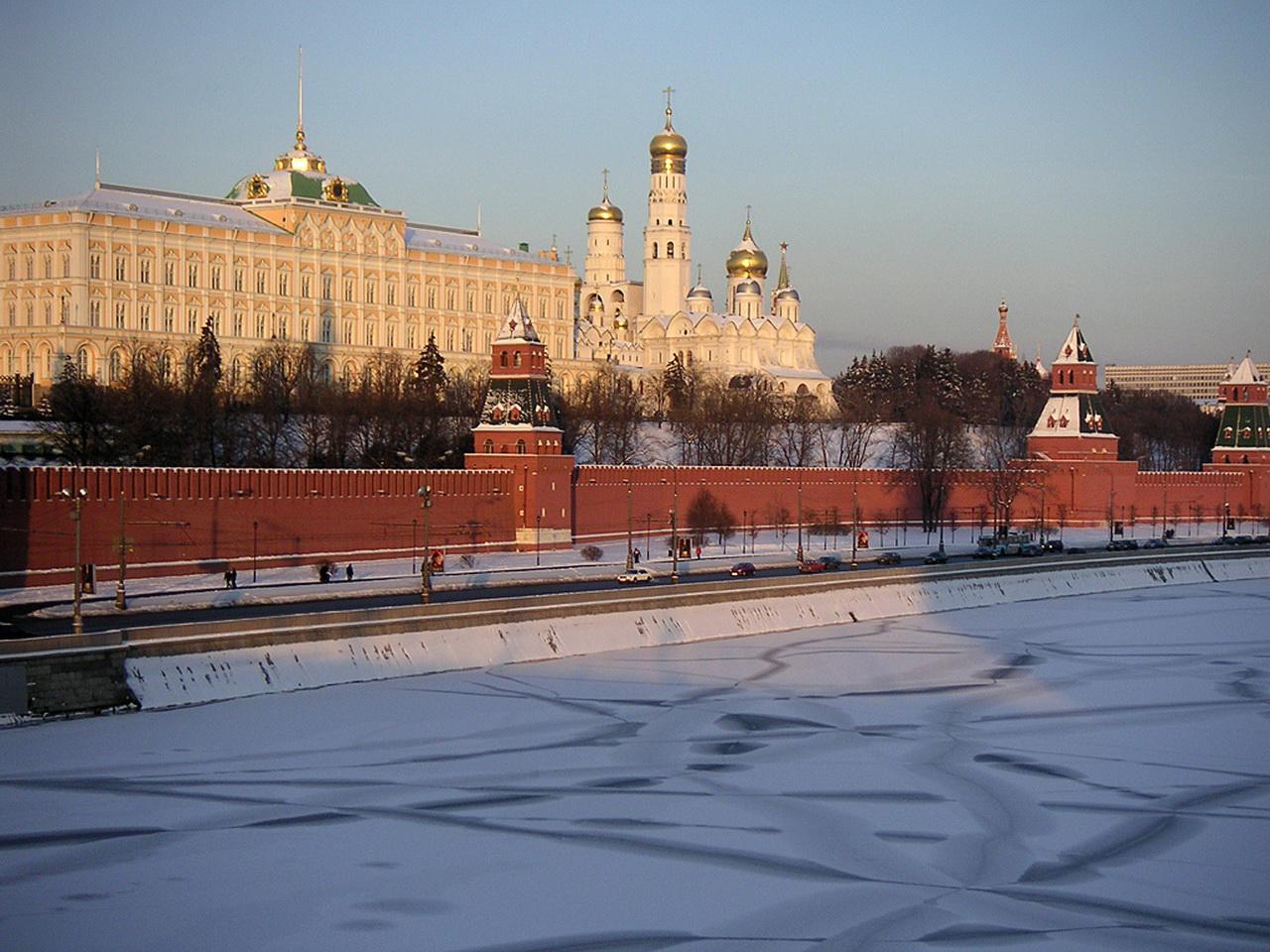 обои Московский Кремль зимой фото