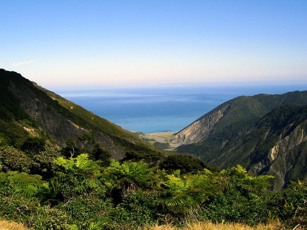 обои Вид с гор на море фото