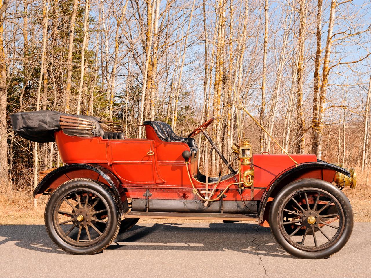 обои Franklin Model G Touring 1910 бок фото