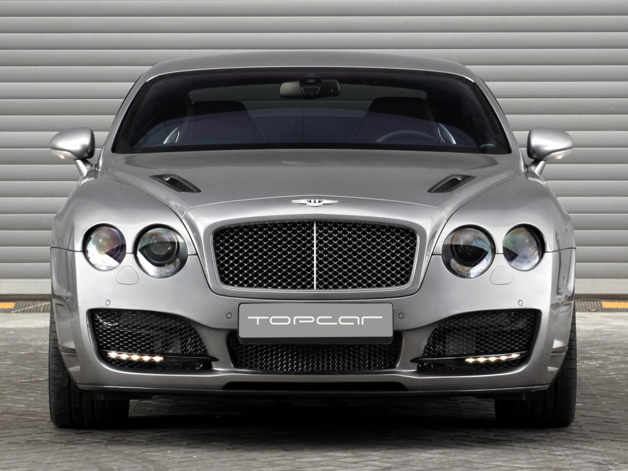 обои TopCar Bentley Continental GT Bullet серебристый передок фото