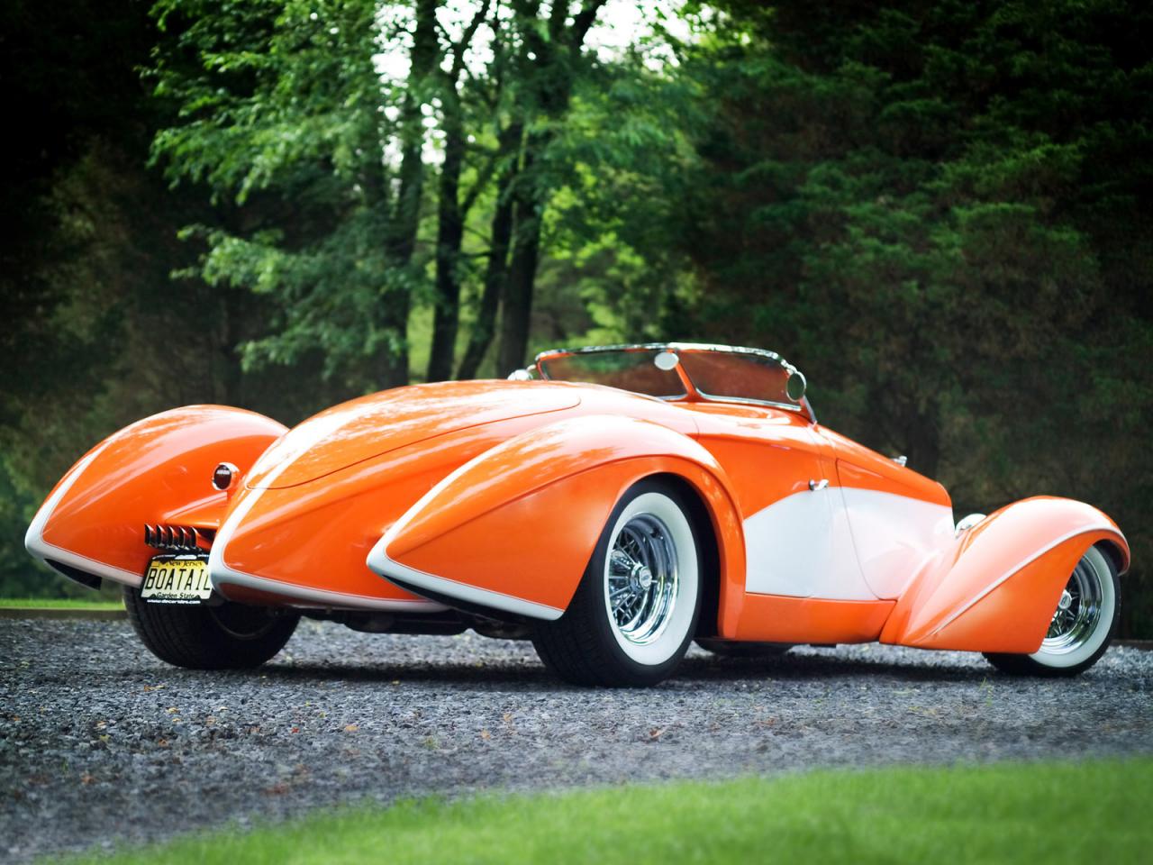 обои Foose Design Deco Rides Boattail Speedster на дороге фото