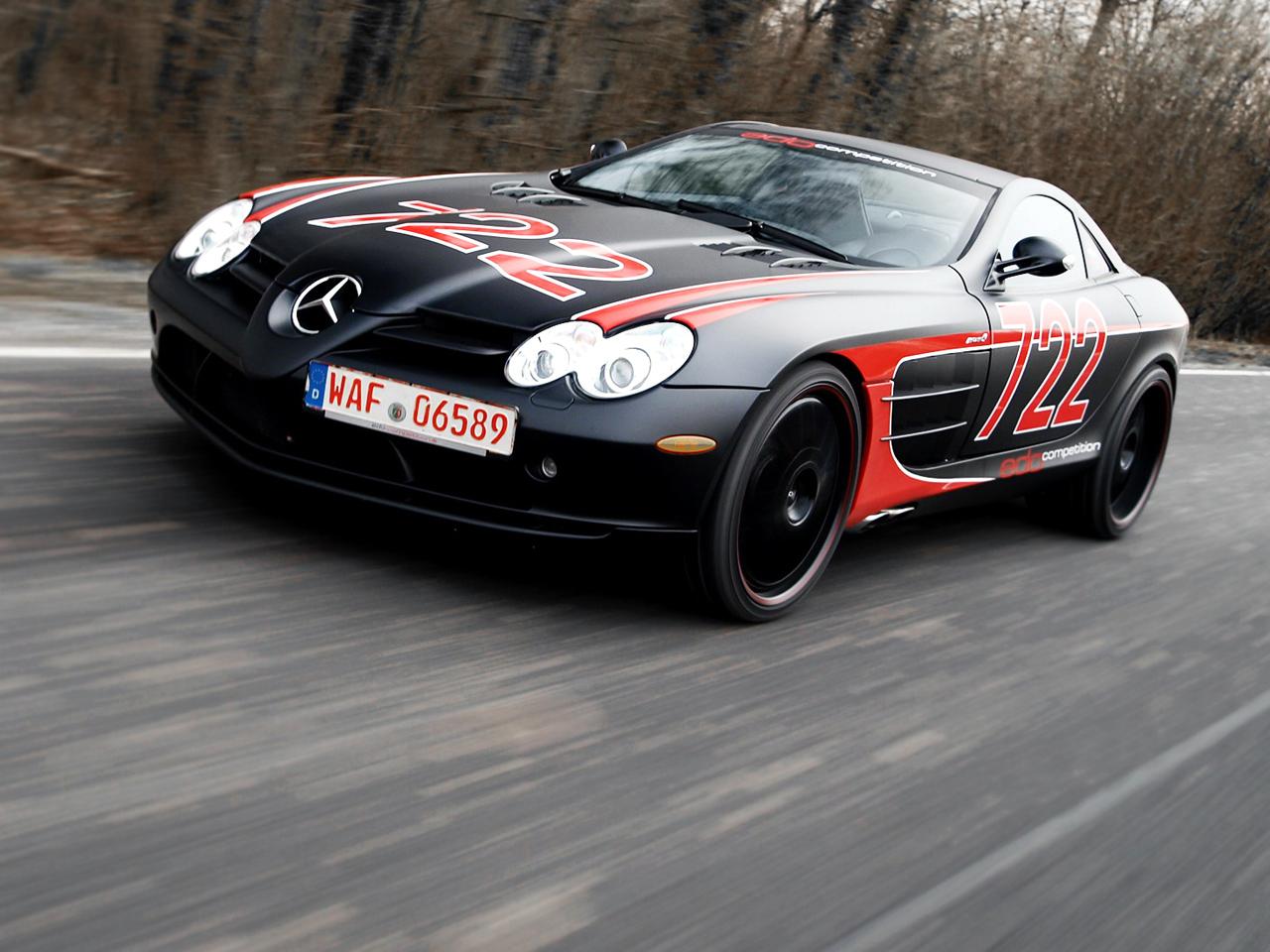 обои Edo Competition Mercedes-Benz SLR McLaren Black Arrow (C199) лес фото