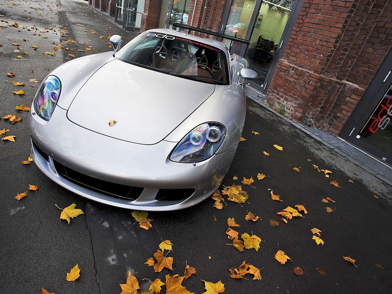 обои Edo Competition Porsche Carrera GT листва фото