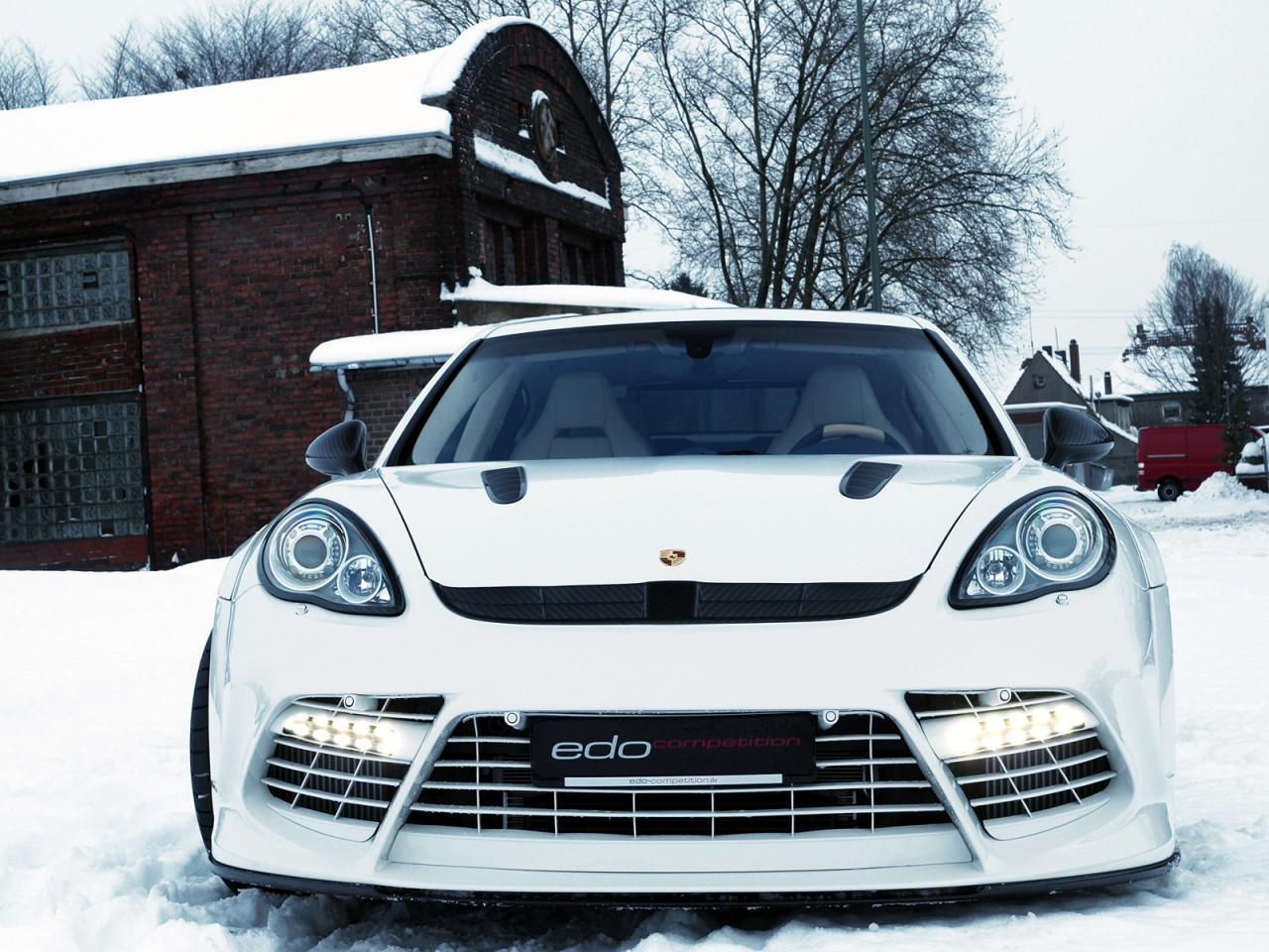 обои Edo Competition Porsche Panamera Turbo (970) зима фото