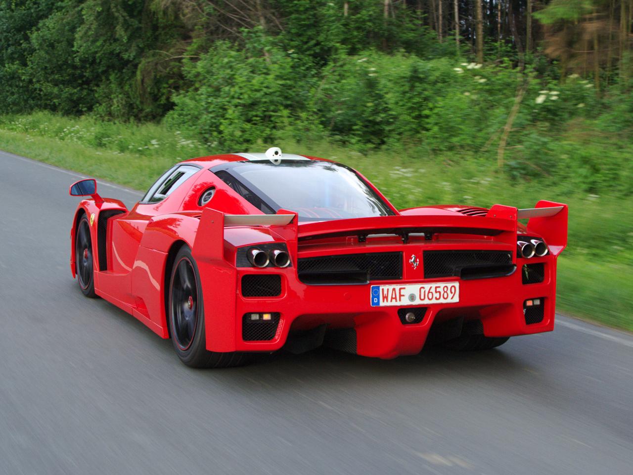 обои Edo Competition Ferrari FXX деревья фото