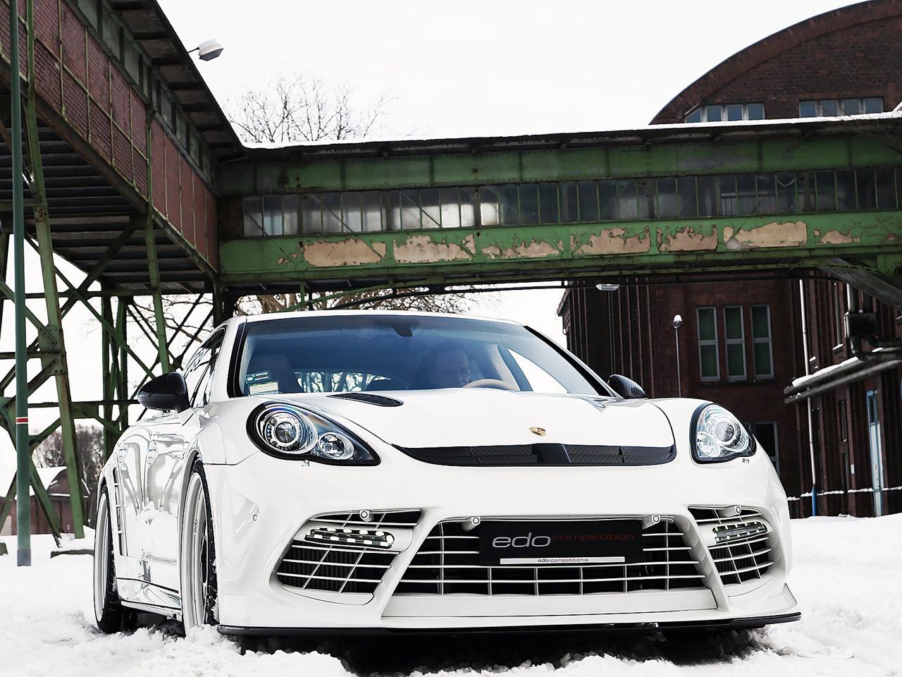 обои Edo Competition Porsche Panamera Turbo (970) снег фото