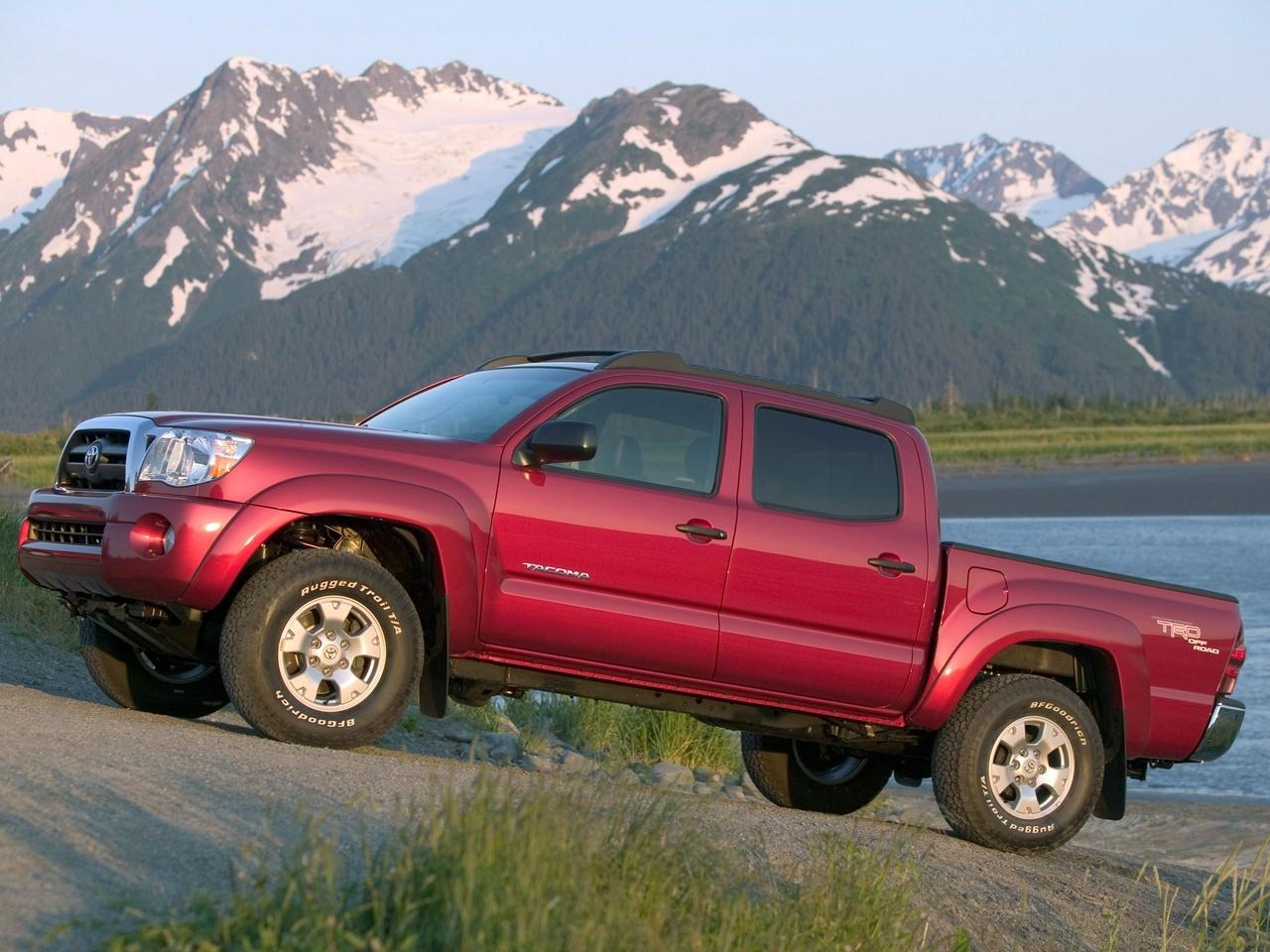 обои TRD Toyota Tacoma Double Cab Off-Road Edition снежные горы фото