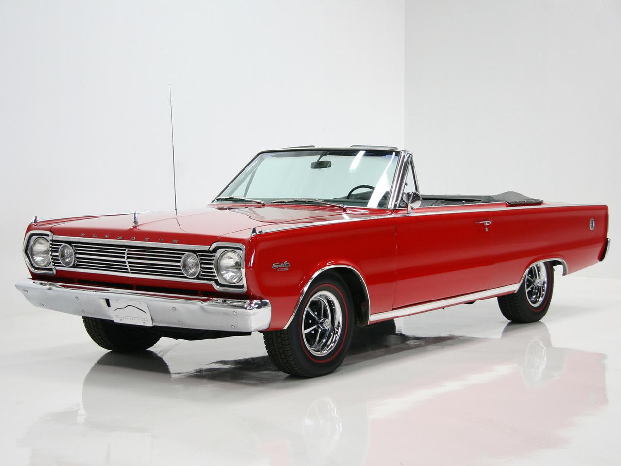 обои Plymouth Satellite Convertible 1966 перед фото