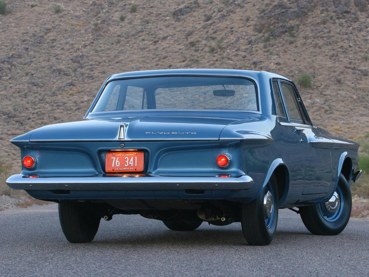 обои Plymouth Savoy 1962 зад фото