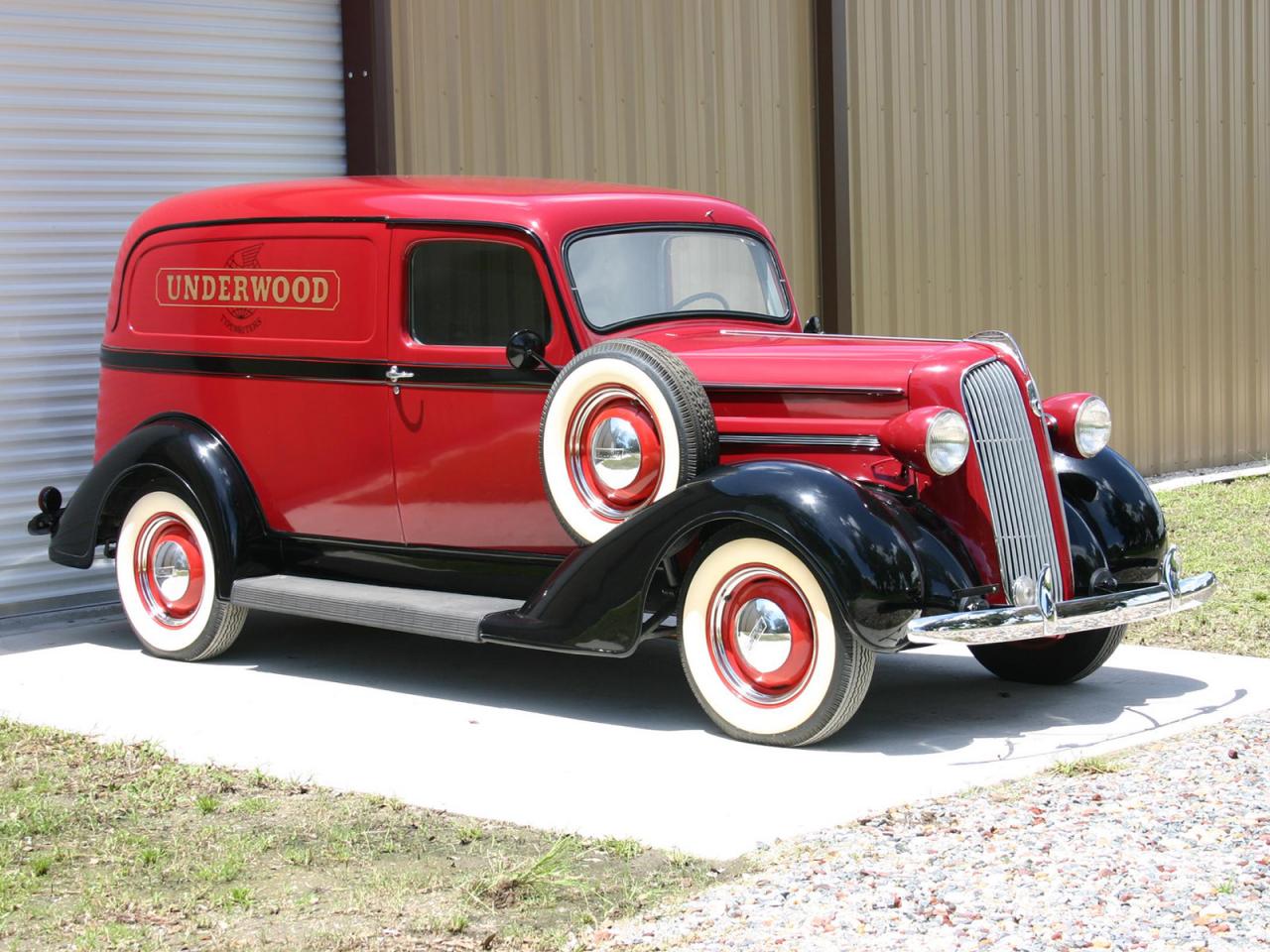 обои Plymouth Sedan Delivery 1937 бок фото