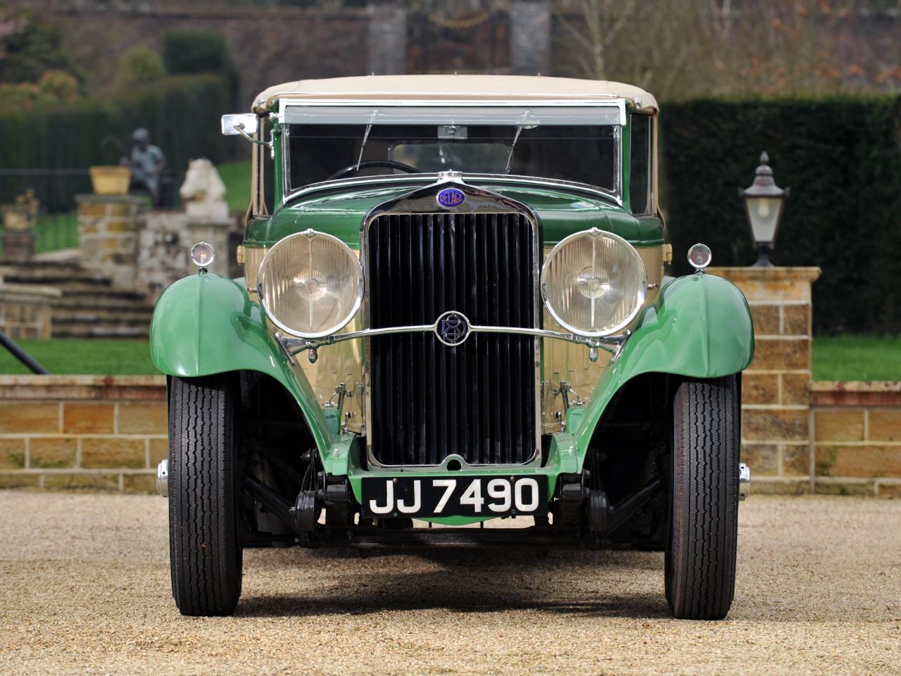 обои Delage D8 Foursome Drophead Coupe перед фото