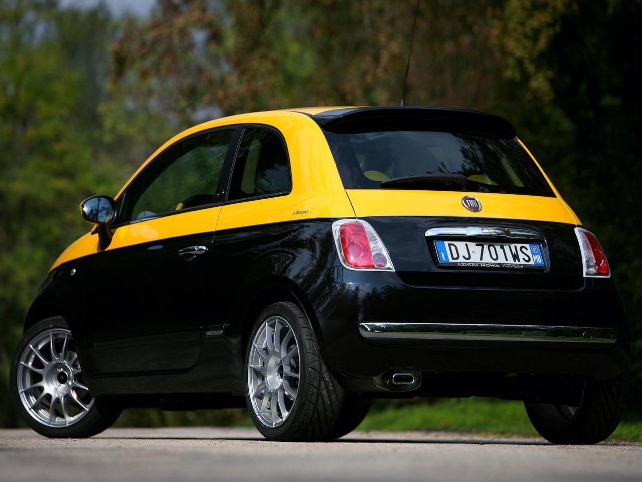 обои Aznom Fiat 500 зад фото