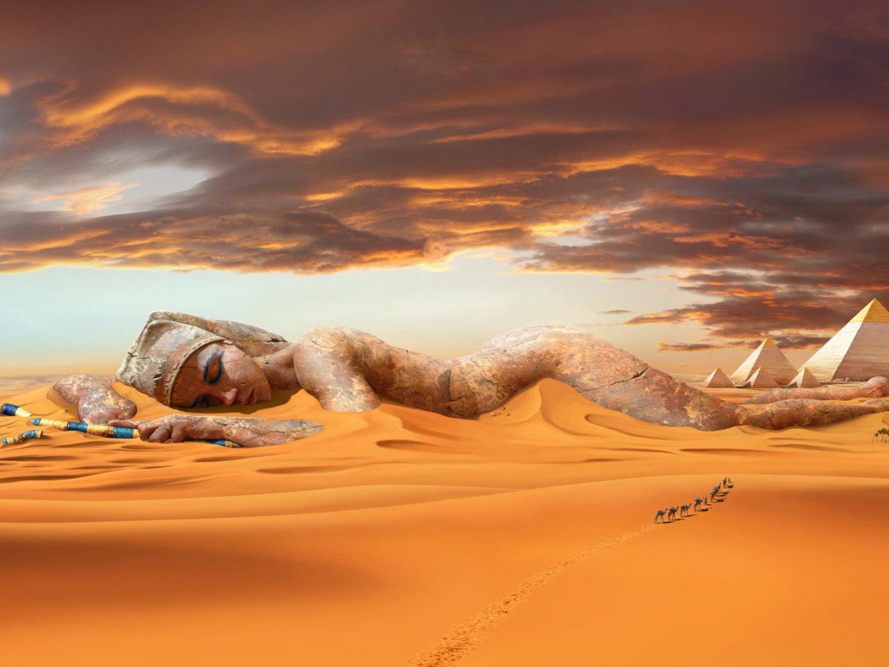 обои Спящая царица пустыни фото