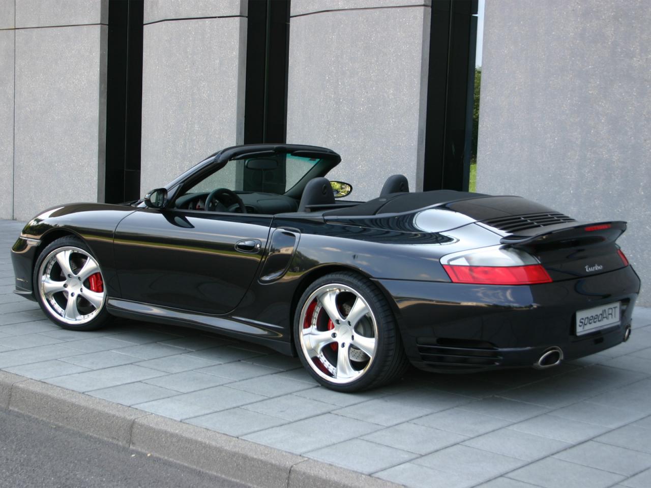 обои SpeedART Porsche 911 Turbo Cabrio (996) бок фото