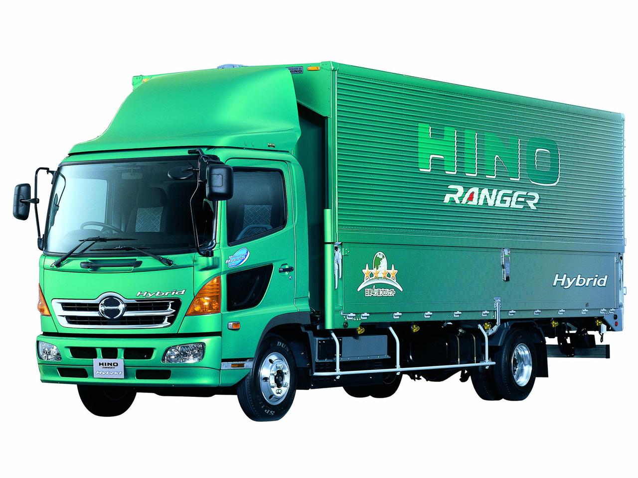 обои Hino Ranger Hybird боком фото